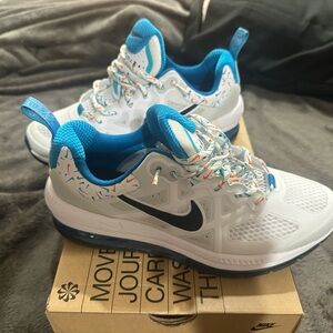 Nike Kids' White and Teal Sneakers